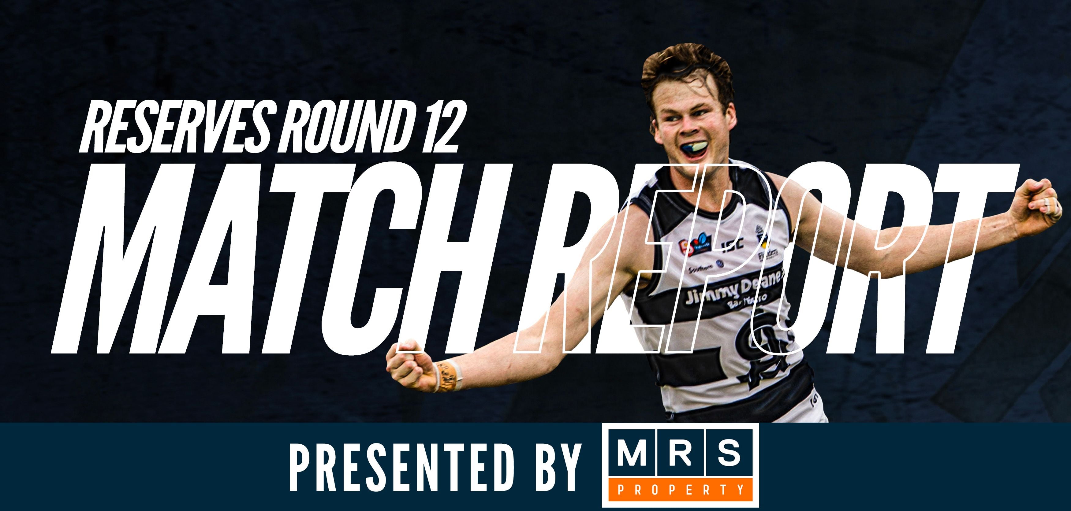 MRS Property Reserves Match Report Round 12: South @ West MRS Property Reserves Match Report Round 12: South @ West